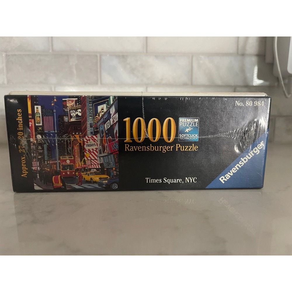 Ravensburger Puzzle NIP Times Square, NYC 1000 pc Softclick technology 27" x 20" - Picture 4 of 5